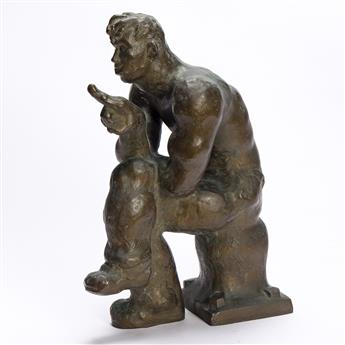 LOUIS SLOBODKIN (1903 - 1975) The Thinker.